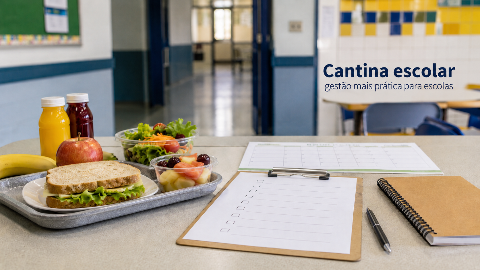 Cantina escolar prática para escolas no RJ