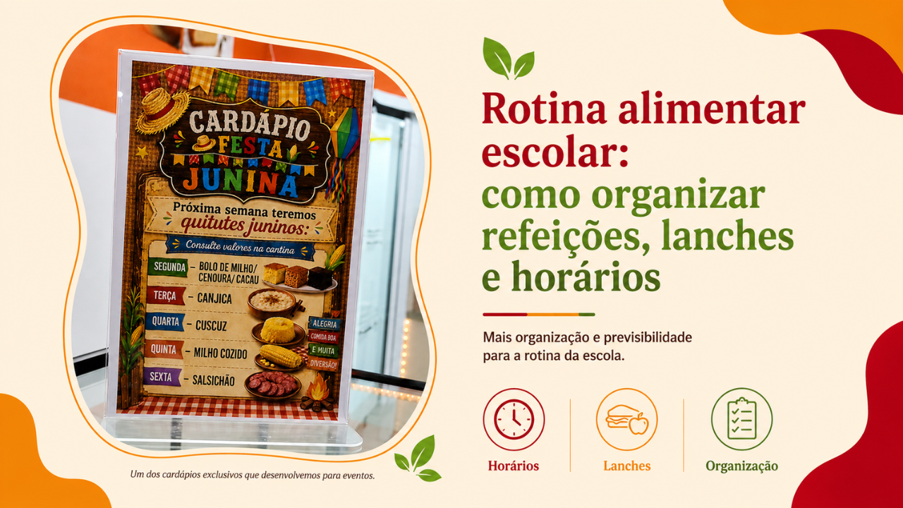 Rotina alimentar escolar