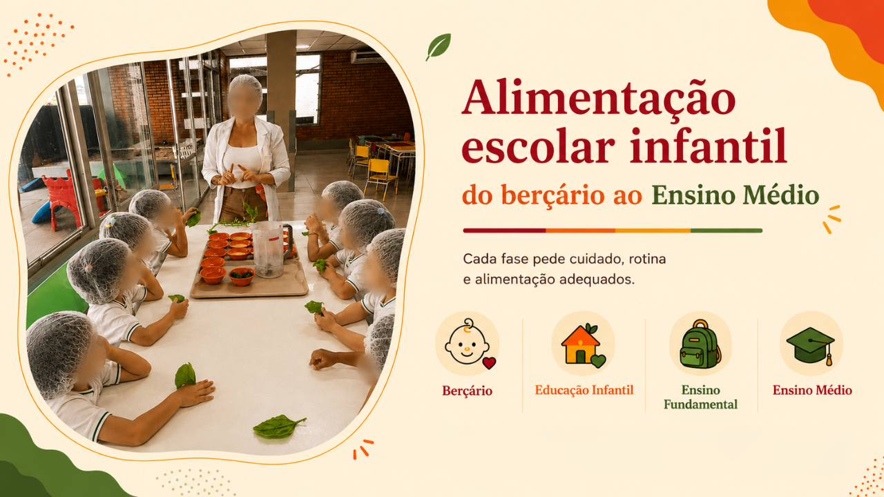 Alimentação escolar infantil: do berçário ao Ensino Médio