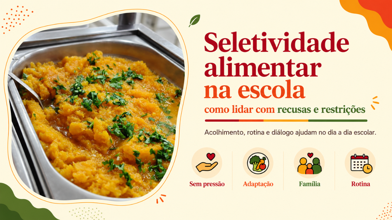 Seletividade alimentar na escola como lidar